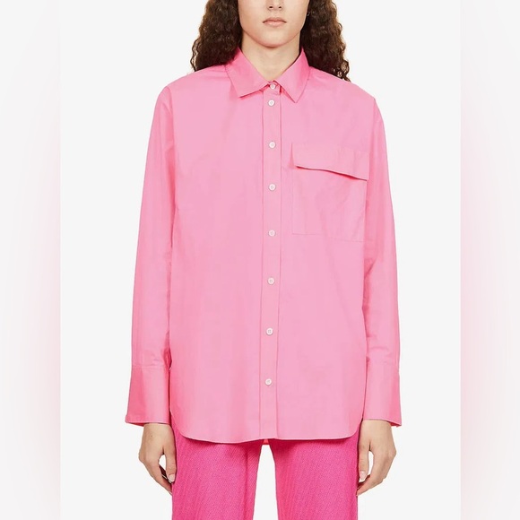FRAME Vacation Oversized Organic Cotton Shirt (T1) - Picture 1 of 5